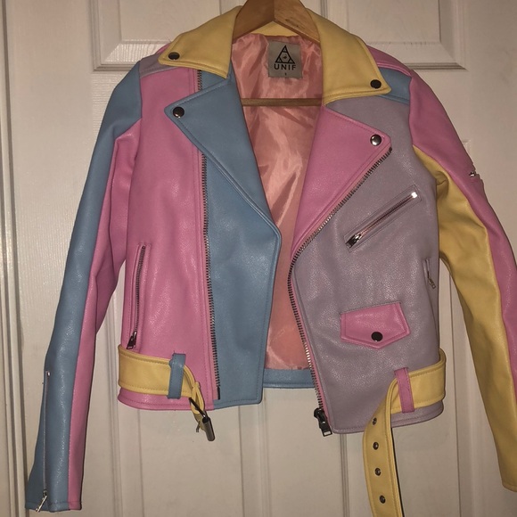 Coats | Unif Pastel Moto Jacket 